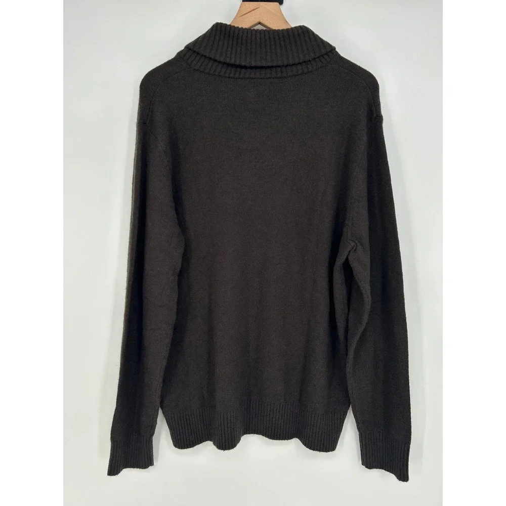 NWT J.Crew Supersoft Lambswool-Blend Shawl-Collar Sweater Heather Cocoa- Mens XL